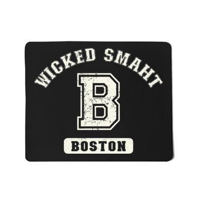 Funny Wicked Smaht Boston Massachusetts Mousepad