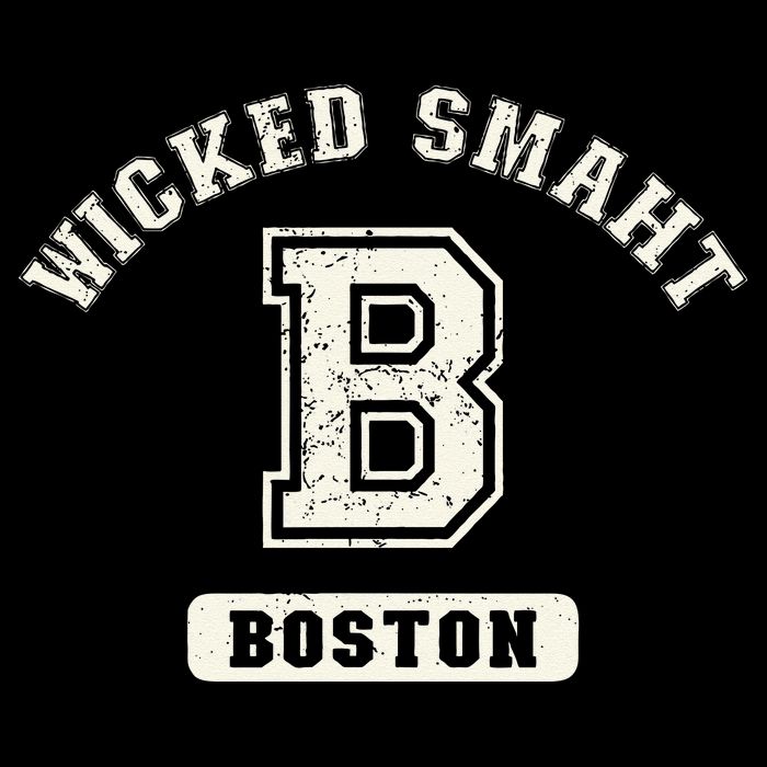 Funny Wicked Smaht Boston Massachusetts Cooling Performance Long Sleeve Crew