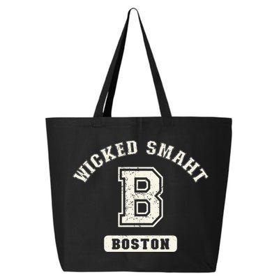 Funny Wicked Smaht Boston Massachusetts 25L Jumbo Tote
