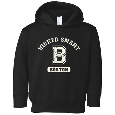 Funny Wicked Smaht Boston Massachusetts Toddler Hoodie