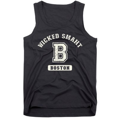 Funny Wicked Smaht Boston Massachusetts Tank Top