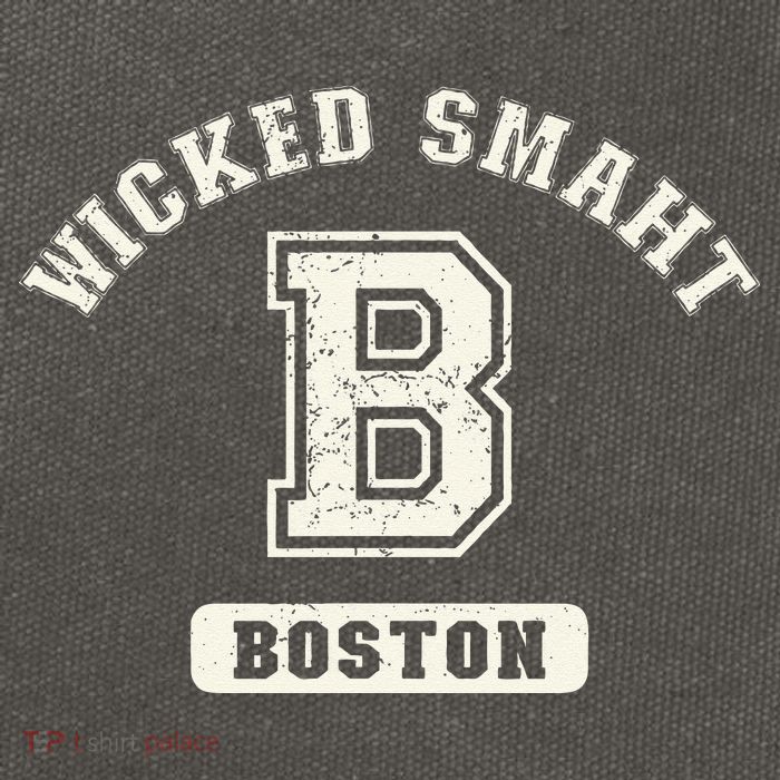 Funny Wicked Smaht Boston Massachusetts Cotton Canvas Backpack