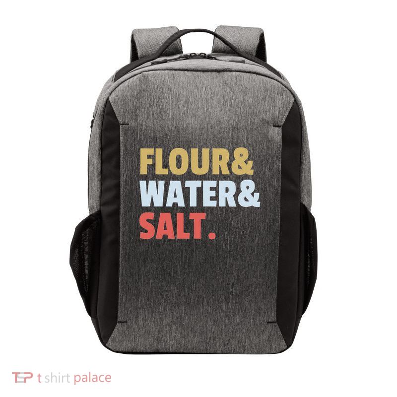 Flour Water Salt Sourdough Bread Ingredients How To Bake Vector Backpack