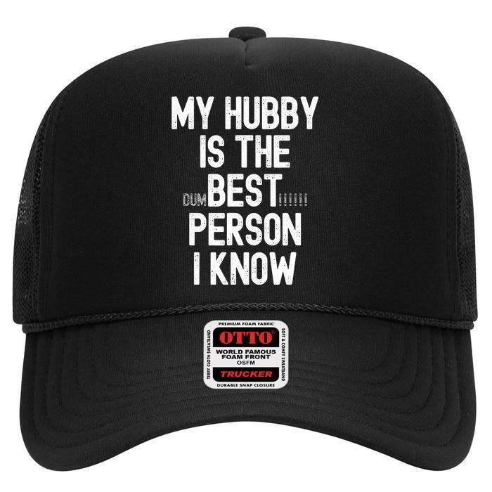 Funny Wife Sarcastic from Husband for Wo for Wife Gifts High Crown Mesh Back Trucker Hat