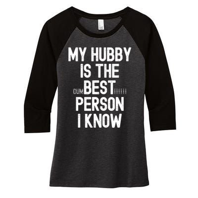 Funny Wife Sarcastic from Husband for Wo for Wife Gifts Women's Tri-Blend 3/4-Sleeve Raglan Shirt