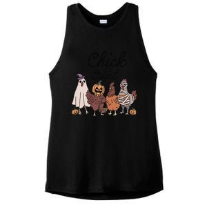 Funny Witch Spooky Chicken Halloween Costume Chick Or Treat Gift Ladies PosiCharge Tri-Blend Wicking Tank