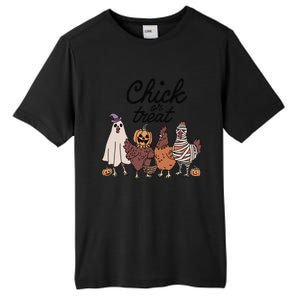 Funny Witch Spooky Chicken Halloween Costume Chick Or Treat Gift Tall Fusion ChromaSoft Performance T-Shirt