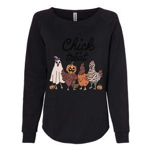 Funny Witch Spooky Chicken Halloween Costume Chick Or Treat Gift Womens California Wash Sweatshirt