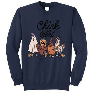 Funny Witch Spooky Chicken Halloween Costume Chick Or Treat Gift Sweatshirt