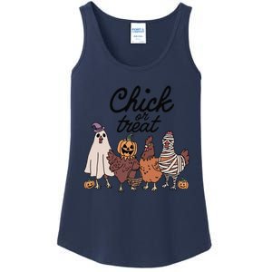 Funny Witch Spooky Chicken Halloween Costume Chick Or Treat Gift Ladies Essential Tank