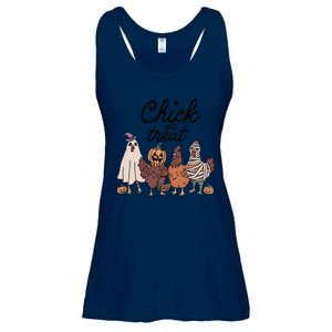 Funny Witch Spooky Chicken Halloween Costume Chick Or Treat Gift Ladies Essential Flowy Tank