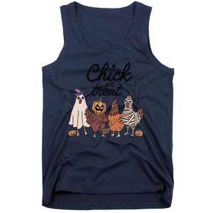 Funny Witch Spooky Chicken Halloween Costume Chick Or Treat Gift Tank Top