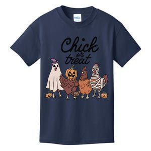 Funny Witch Spooky Chicken Halloween Costume Chick Or Treat Gift Kids T-Shirt