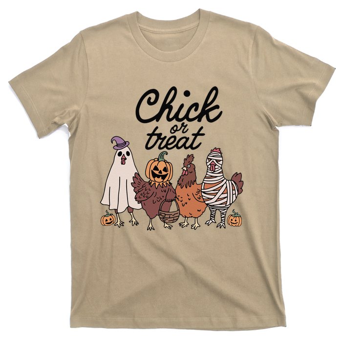 Funny Witch Spooky Chicken Halloween Costume Chick Or Treat Gift T-Shirt