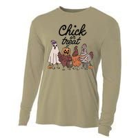 Funny Witch Spooky Chicken Halloween Costume Chick Or Treat Gift Cooling Performance Long Sleeve Crew