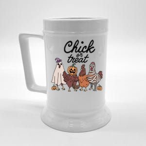 Funny Witch Spooky Chicken Halloween Costume Chick Or Treat Gift Beer Stein