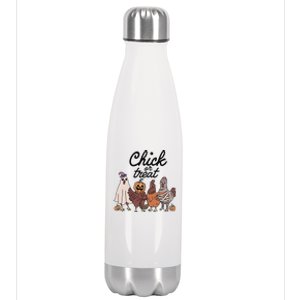 Funny Witch Spooky Chicken Halloween Costume Chick Or Treat Gift Stainless Steel Insulated Water Bottle