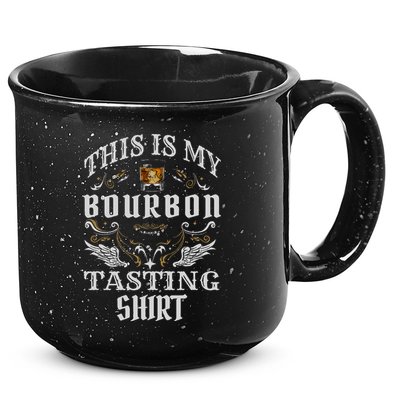 Funny Whiskey This Is My Bourbon Tasting 15oz Campfire Ceramic Mug