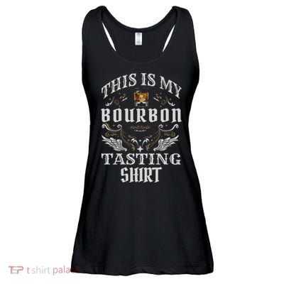 Funny Whiskey This Is My Bourbon Tasting Ladies Essential Flowy Tank