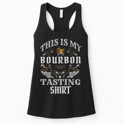 Funny Whiskey This Is My Bourbon Tasting Womens Tank Top
