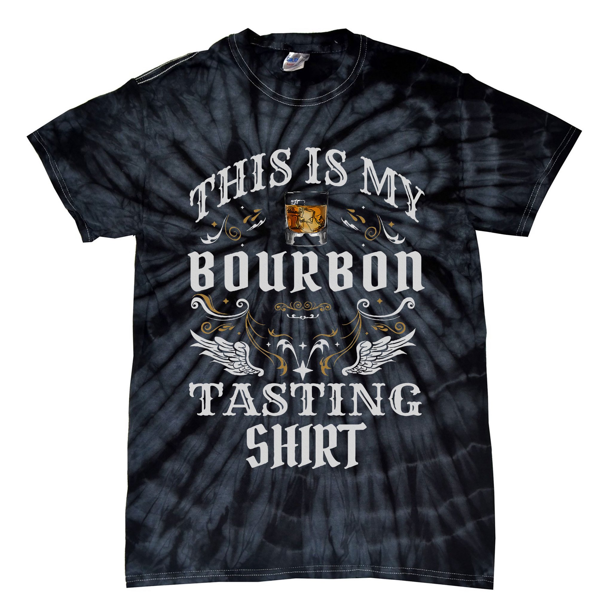 Funny Whiskey This Is My Bourbon Tasting Tie-Dye T-Shirt