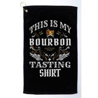 Funny Whiskey This Is My Bourbon Tasting Golf Towel