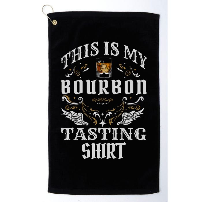 Funny Whiskey This Is My Bourbon Tasting Golf Towel
