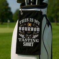 Funny Whiskey This Is My Bourbon Tasting Golf Towel