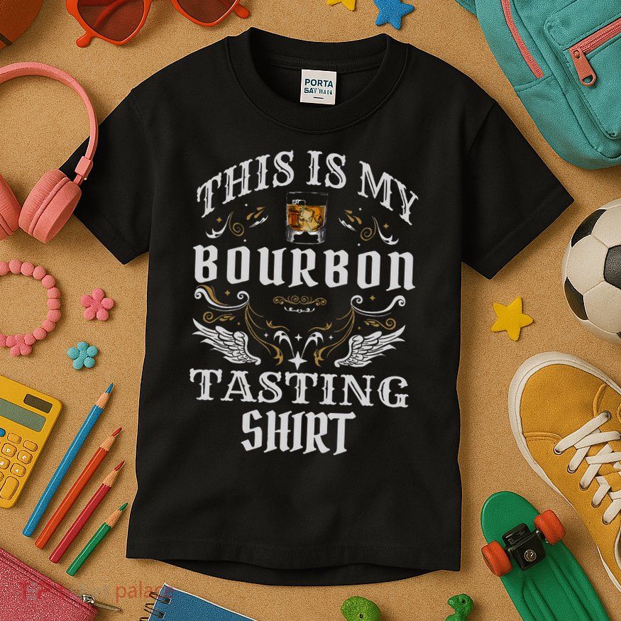 Funny Whiskey This Is My Bourbon Tasting Kids T-Shirt