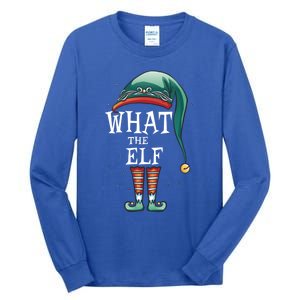 Funny What The Elf Costume Family Matching Christmas Gift Tall Long Sleeve T-Shirt