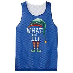 Funny What The Elf Costume Family Matching Christmas Gift Mesh Reversible Basketball Jersey Tank