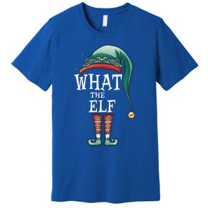 Funny What The Elf Costume Family Matching Christmas Gift Premium T-Shirt