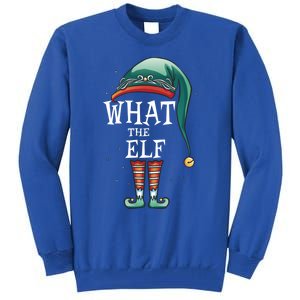 Funny What The Elf Costume Family Matching Christmas Gift Tall Sweatshirt