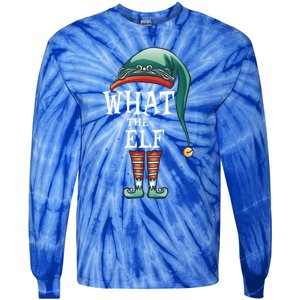 Funny What The Elf Costume Family Matching Christmas Gift Tie-Dye Long Sleeve Shirt