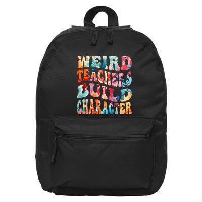 Funny Weird Teachers Build Character 16 in Basic Backpack