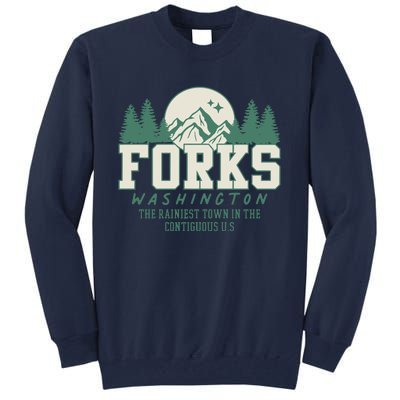 Forks Washington Twilight Inspired Retro Vintage Aesthetic Tall Sweatshirt