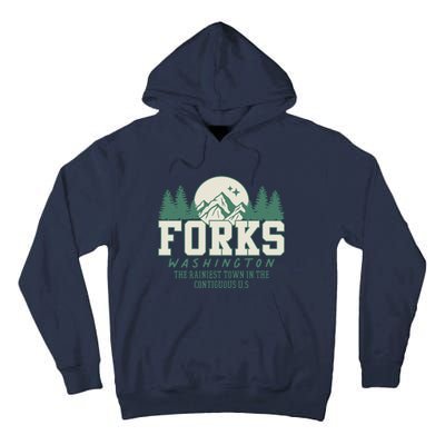 Forks Washington Twilight Inspired Retro Vintage Aesthetic Tall Hoodie