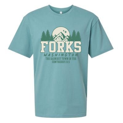 Forks Washington Twilight Inspired Retro Vintage Aesthetic Sueded Cloud Jersey T-Shirt