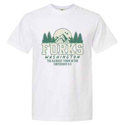 Forks Washington Twilight Inspired Retro Vintage Aesthetic Garment-Dyed Heavyweight T-Shirt