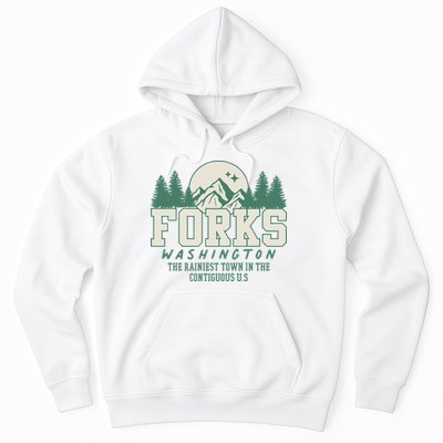 Forks Washington Twilight Inspired Retro Vintage Aesthetic Hoodie