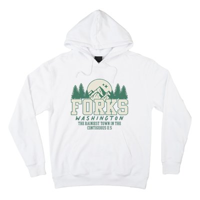 Forks Washington Twilight Inspired Retro Vintage Aesthetic Hoodie