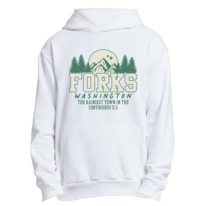 Forks Washington Twilight Inspired Retro Vintage Aesthetic Urban Pullover Hoodie