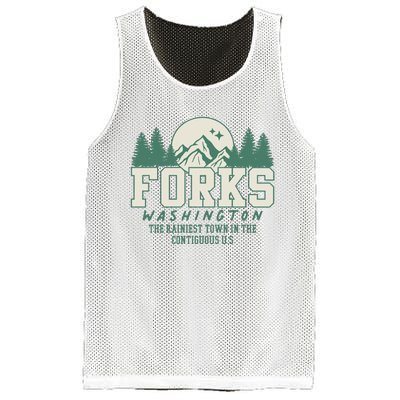 Forks Washington Twilight Inspired Retro Vintage Aesthetic Mesh Reversible Basketball Jersey Tank