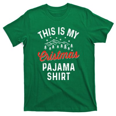 Funny Women This Is My Christmas Pajama Xmas Gift T-Shirt