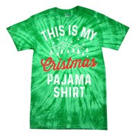 Funny Women This Is My Christmas Pajama Xmas Gift Tie-Dye T-Shirt