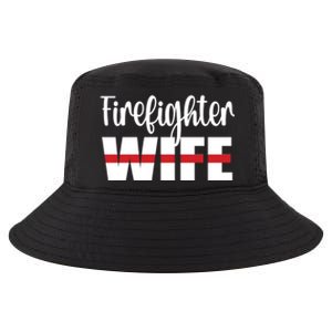 Firefighter Wife Thin Red Line Husband Proud Fire Wife Gift Cool Comfort Performance Bucket Hat