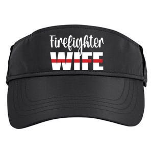 Firefighter Wife Thin Red Line Husband Proud Fire Wife Gift Adult Drive Performance Visor