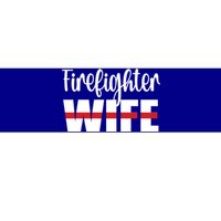 Firefighter Wife Thin Red Line Husband Proud Fire Wife Gift Bumper Sticker