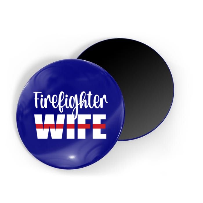 Firefighter Wife Thin Red Line Husband Proud Fire Wife Gift Magnet