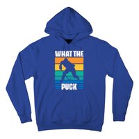 Funny What The Puck Vintage Ice Hockey Player Great Gift Hoodie